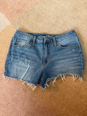 Universal Thread Distressed Medium Blue Denim Cutoff Shorts